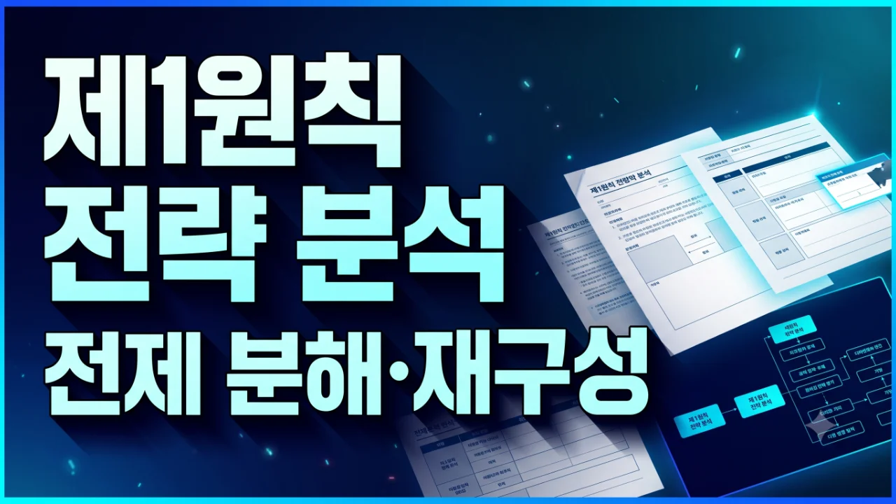 제1원칙 전략 분석